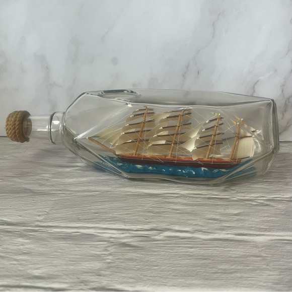 Vintage "Great Republic 1853" Ship In Bottle Handmade In England - Picture 4 of 13